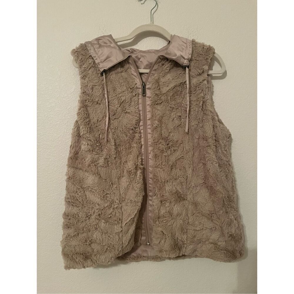 Faux Fur Reversible Full Zip Vest